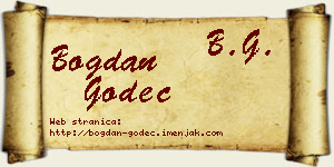 Bogdan Godeč vizit kartica